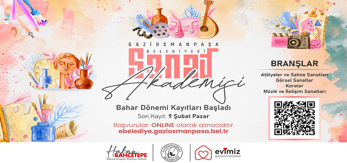Gaziosmanpaşa Sanat Akademisi'nden 39 Branşta Sanat Kursları