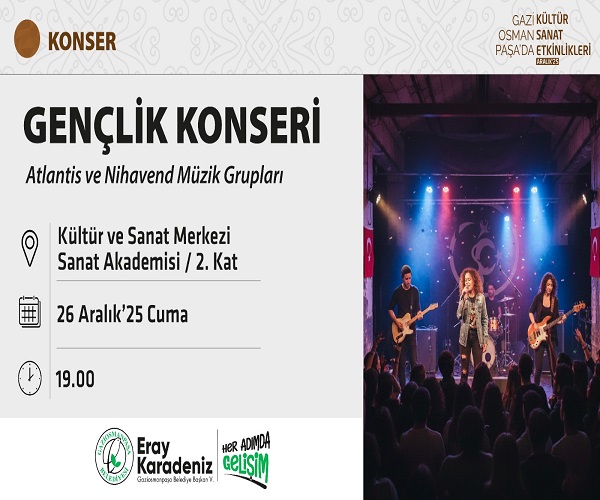 GENÇLİK KONSERİ ATLANTİS VE NİHAVEND MÜZİK GRUPLARI