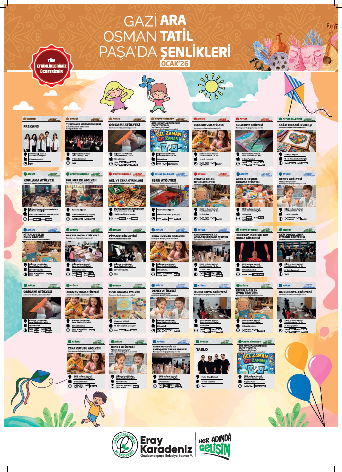GAZİOSMANPAŞA ARA TATİL ŞENLİKLERİ