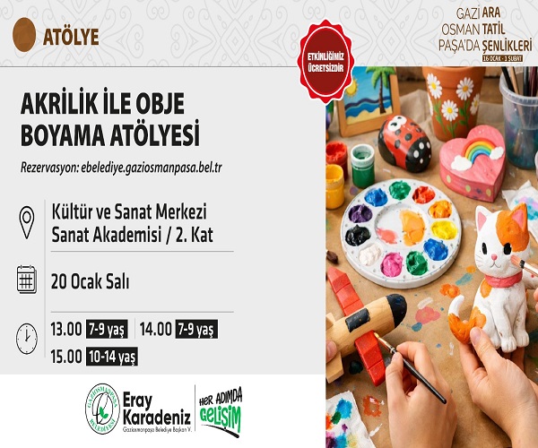 AKRİLİK İLE OBJE BOYAMA ATÖLYESİ