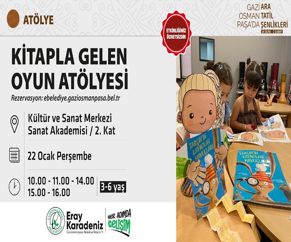 KİTAPLA GELEN OYUN ATÖLYESİ
