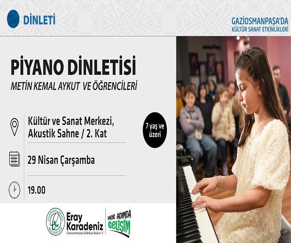 PİYANO DİNLETİSİ